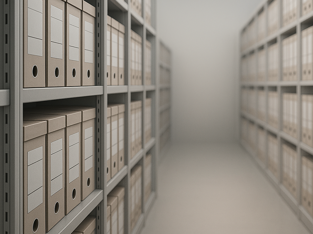 日産名古屋書庫運輸の文書保管棚